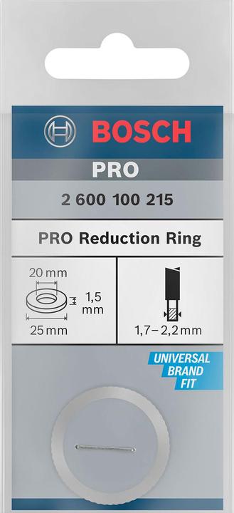 Produktbild Bosch Professional Zubehör Reduzierring für PRO Kreissägeblatt, 25 x 1,5 x 20 mm