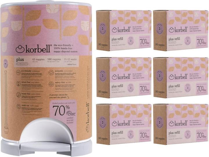 Produktbild Korbell Windeleimer Plus recycled Set