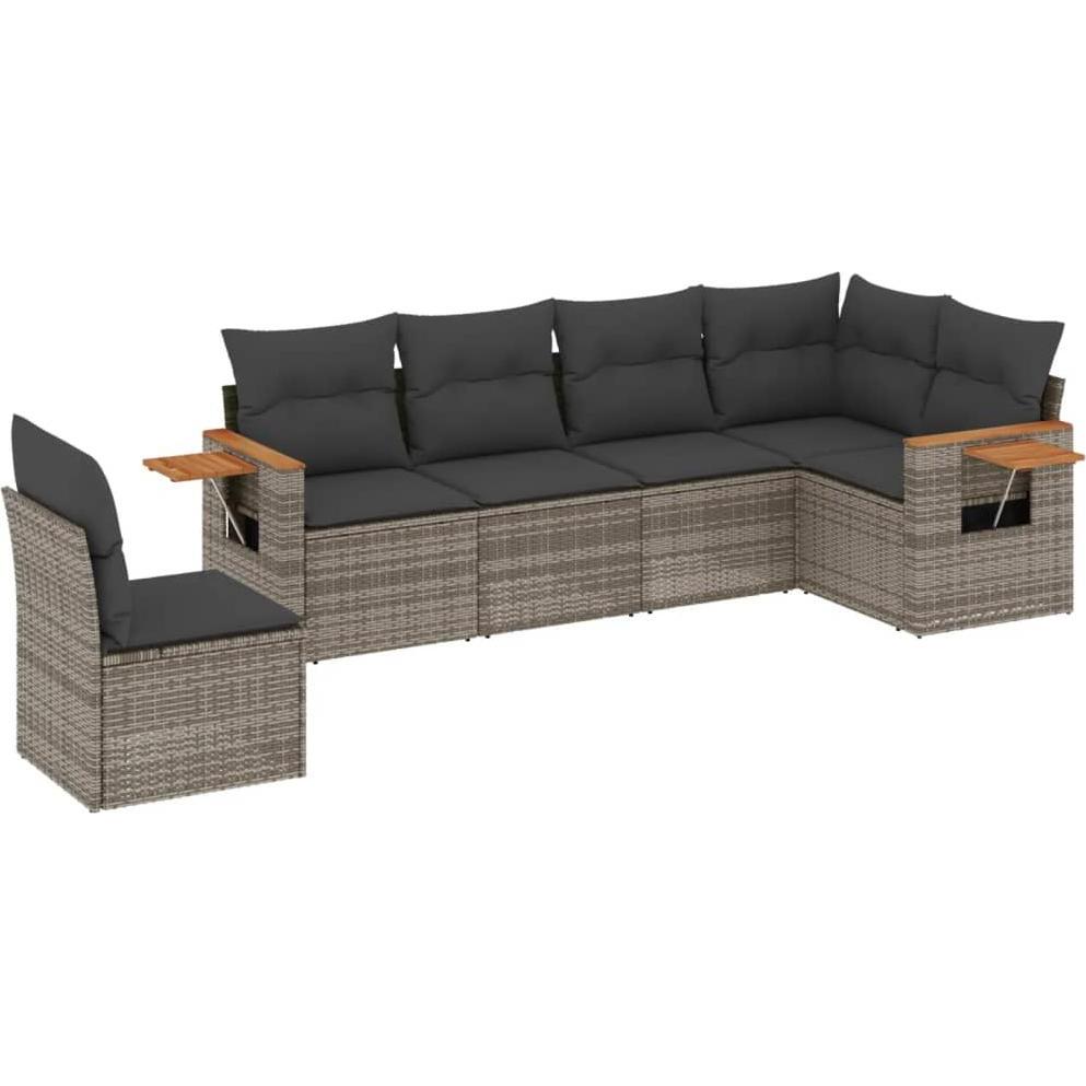 VidaXL, Gartenlounge, 10-tlg. Garten-Lounge-Set mit Kissen