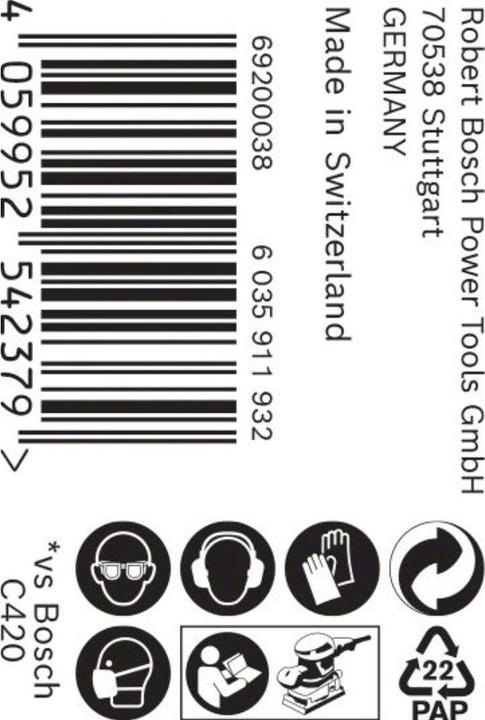 Actual product image Bosch Professional Zubehör Expert C470 Sandpaper roll for hand sanding,115 mm, 5 m, G 120 (120)