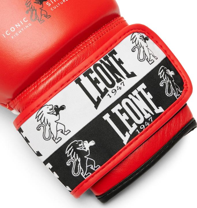 Actual product image Leone Iconic Boxing Gloves Red GN208 (16 OZ, One size)