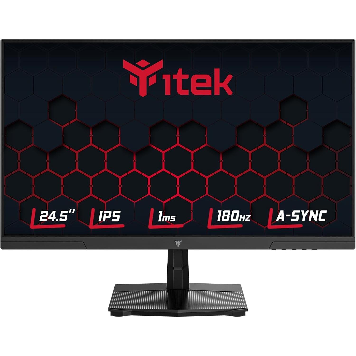 Itek Nero Ecran 25" Ggf Full Hd (Noir) 180Hz (1920 X 1080 Pixel, 24.50"), Monitor,