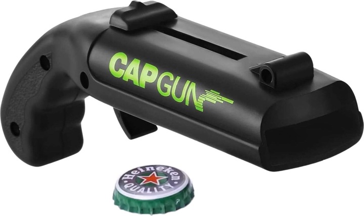 Produktbild Hermex Cap-Gun-Bierflaschenöffner mit Kronkorken-Schleuder Flaschenöffner Kapselheber (Kapselheber)