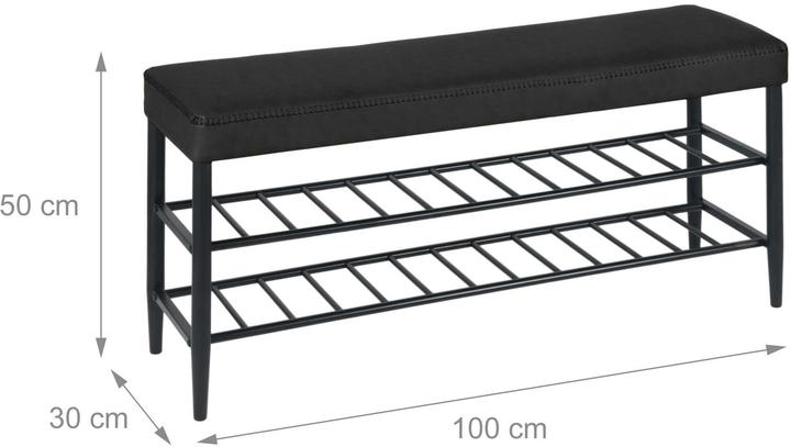 Image du produit Relaxdays Schuhbank (100 x 30 x 50 cm)