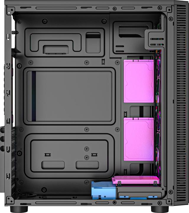 Actual product image Gembird Gaming ARGB case Fornax 500 bl (ATX, Mini-ITX, mATX)