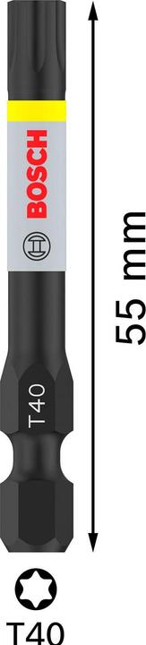 Produktbild Bosch Professional Zubehör PRO Torx Impact Bit, T40, 55 mm, 2-tlg.