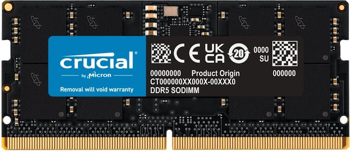 Produktbild Crucial CT16G56C46S5 (1 x 16GB, 5600 MHz, DDR5-RAM, SO-DIMM)