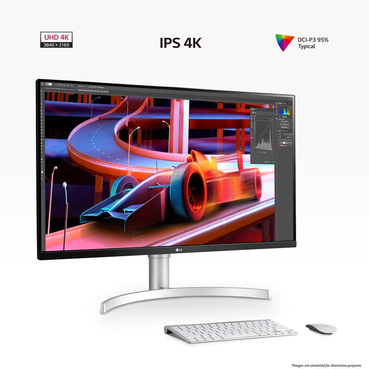 Image du produit LG 31.5 IPS MONITOR SPK 32UN650K-W (3840 x 2160 pixels, 32")