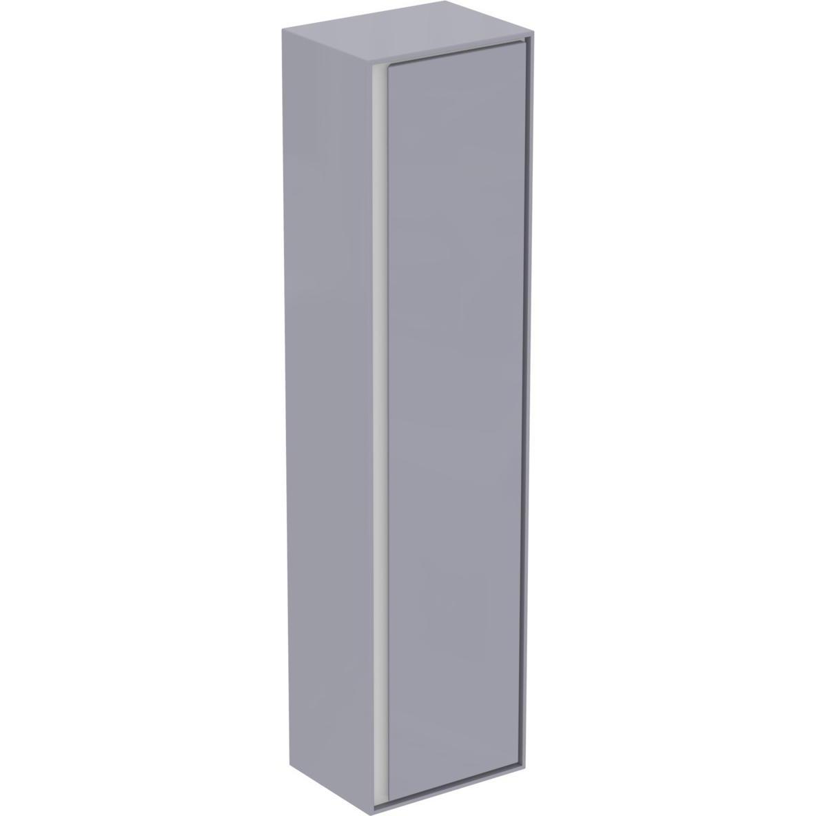 Ideal Standard, Armadietto bagno, IDS armadio alto CONNECT AIR 1600x300x400mm hgrey lucido / bianco opaco (40 x 30 x 160 cm)