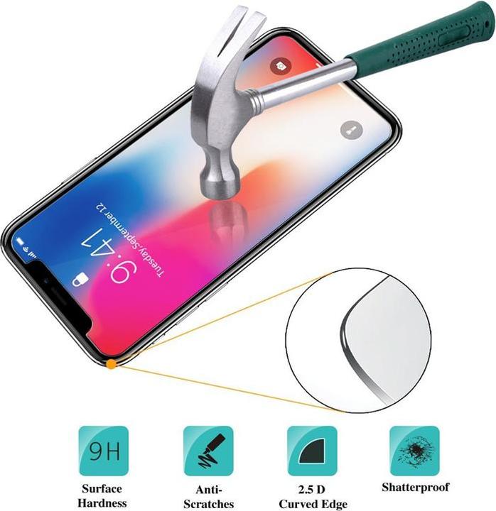 Immagine prodotto JTI Pellicola protettiva per iPhone X/XS - vetro temperato (1 Pezzo/i, Apple iPhone X, Apple iPhone XS)