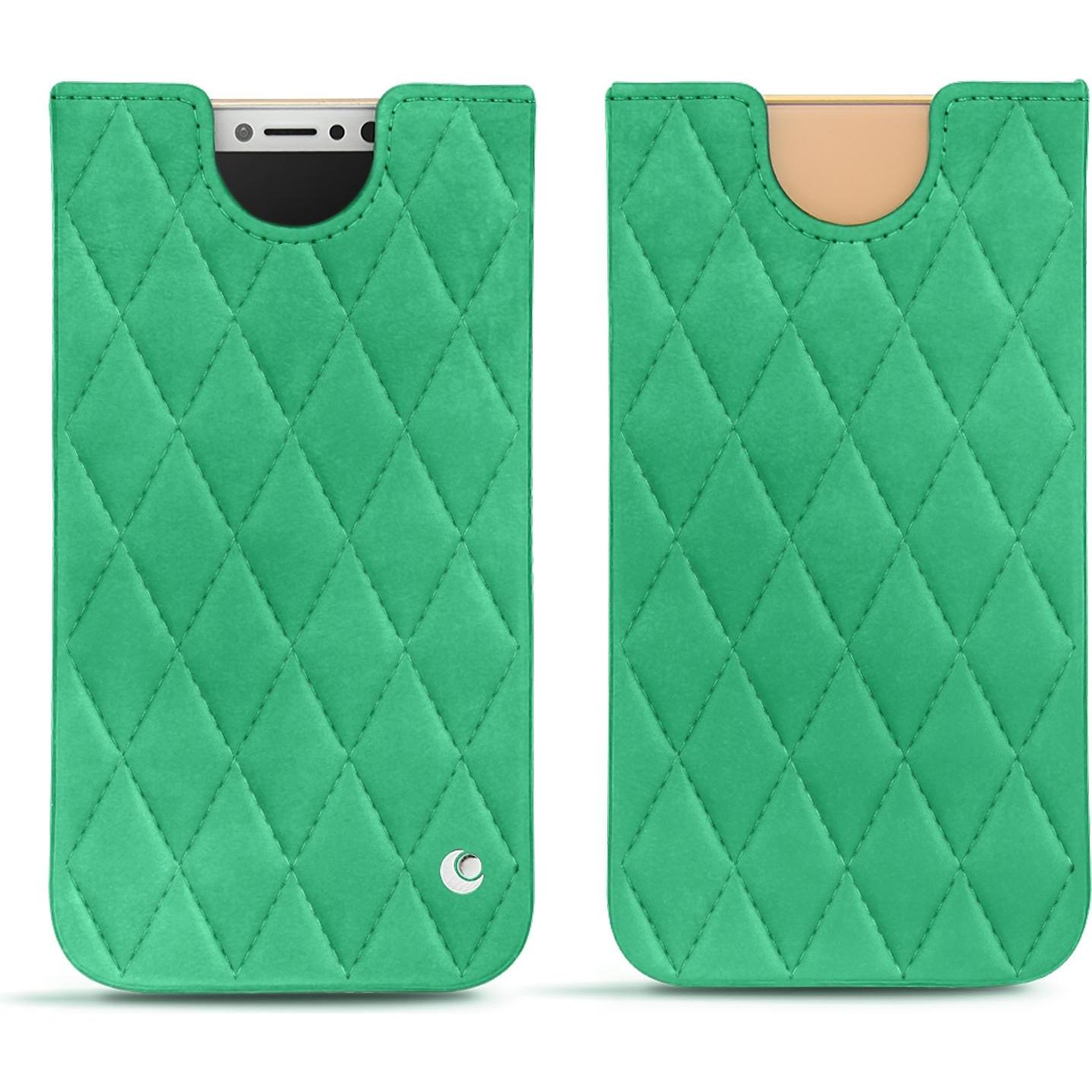 Noreve Lederschutzhülle (Apple iPhone X), Smartphone Hülle, Grün