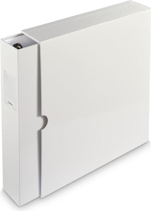 Immagine prodotto Hama Cartella con meccanismo ad anelli 4-D, larghezza dorso 70 mm, con custodia, bianco (70 mm, 1 x)