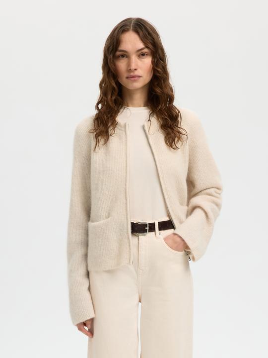 Produktbild Selected Wollmix Strickjacke mit Reissverschluss (M)