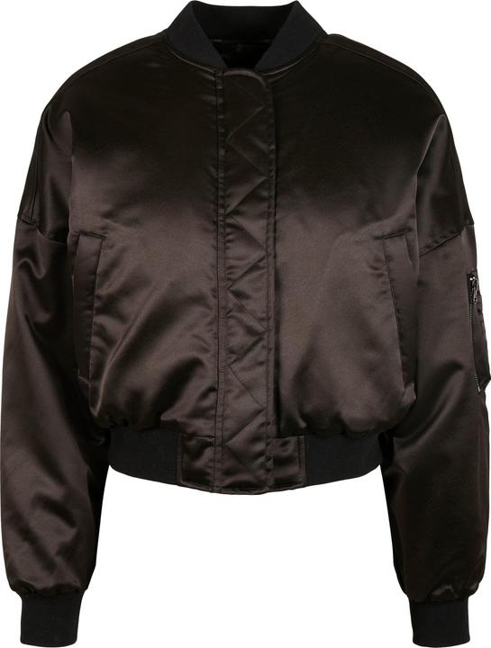 Actual product image Urban Classics Ladies Short Oversized Satin Bomber Jacket (4XL)