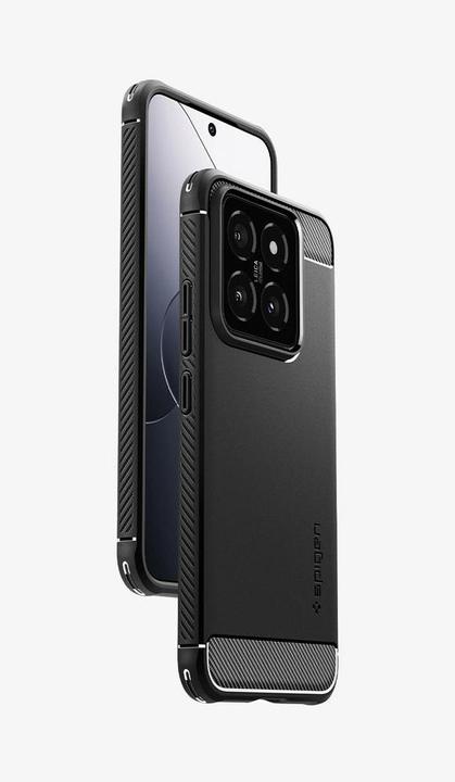 Actual product image Spigen Rugged Armor Xiaomi 14 czarny/matte black ACS07422 (Xiaomi 14)