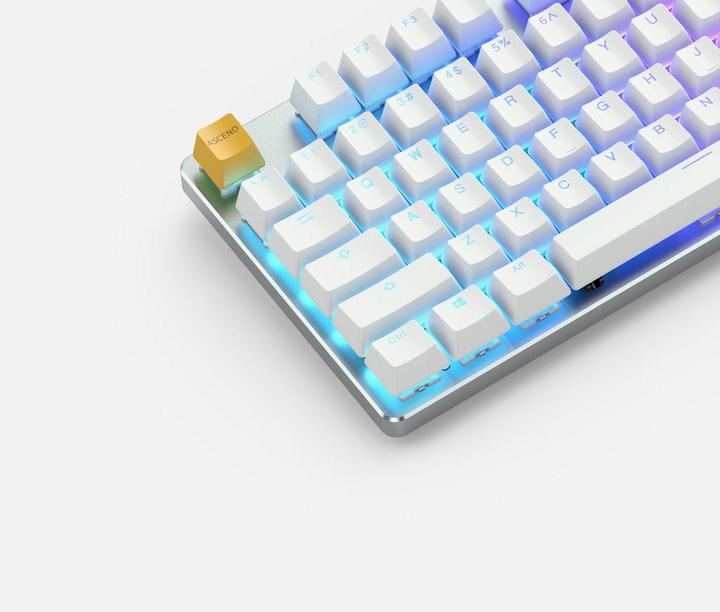Actual product image Glorious PC Gaming Race PC Gaming Race GMMK Full Size White Ice Edition - Gateron-Brown, USA-Layout (USA, Cable)