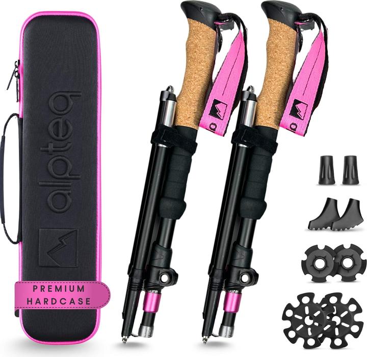 Alpteq Faltbare Trekkingstöcke (100 - 120 cm)