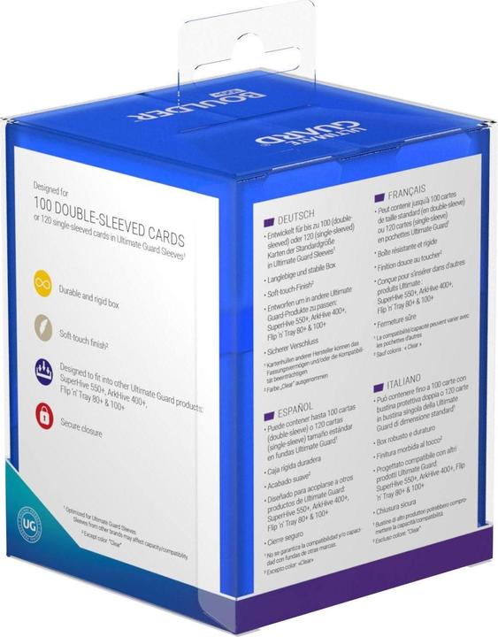Produktbild Ultimate Guard Kartenbox Boulder Deck Case Standardgrösse 100+ Sapphire
