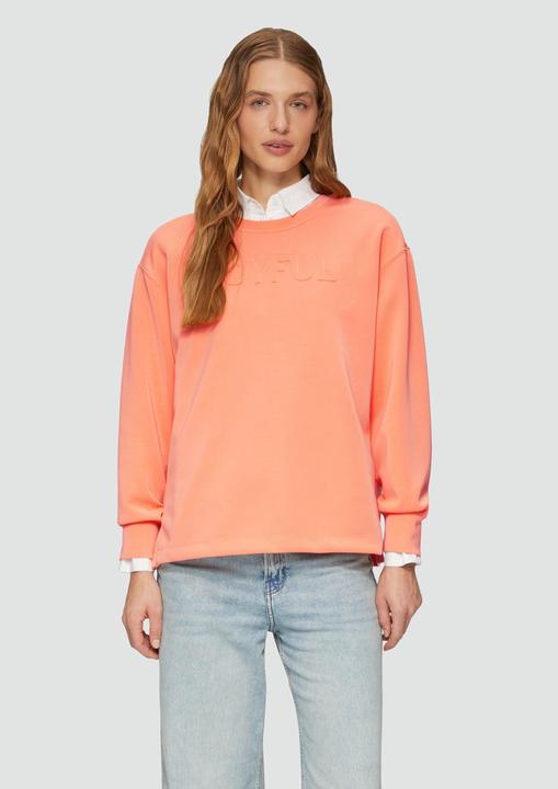 Produktbild s.Oliver Sweatshirt Scuba-Sweatshirt aus Modalmix mit 3D-Schriftzug (46)