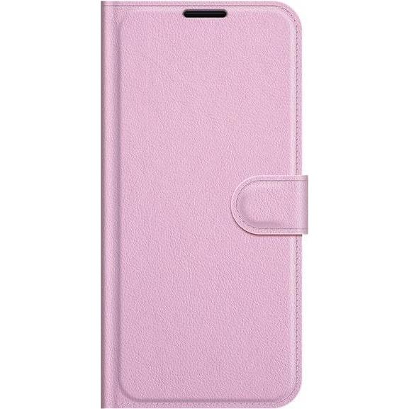 Thumbnail - MU Classic Litchi Leder Bookcover Series (Huawei P50 Pro), Smartphone Hülle, Pink