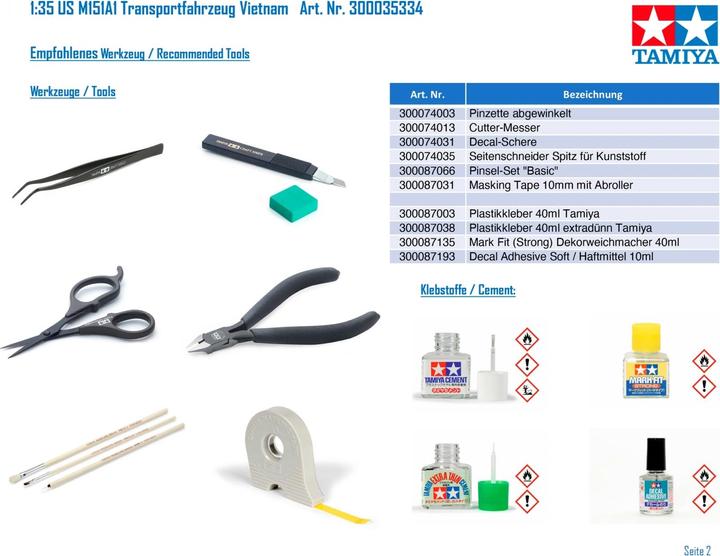 Image du produit Tamiya Camion utilitaire U.S. M151A1 Guerre du Vietnam