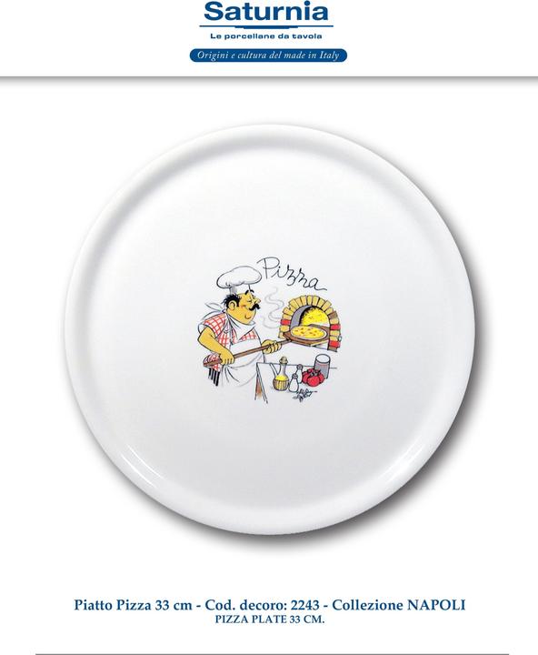 Image du produit Saturnia Assiette à pizza (1x, 33 cm)