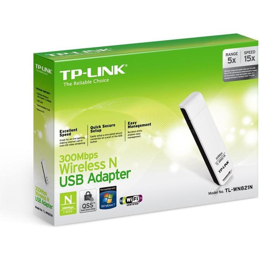 Thumbnail - TP-Link Tl-Wn821n (USB 2.0), Netzwerkadapter, Weiss