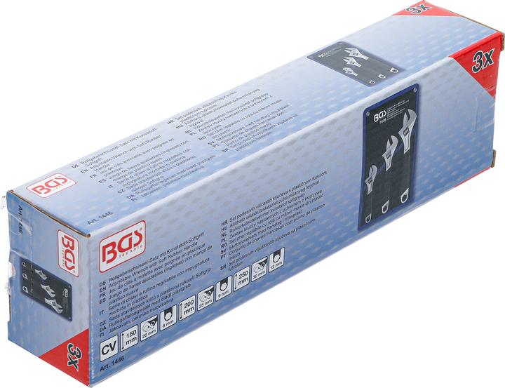 Actual product image BGS Rolling spanner set (250 mm, 200 mm, 150 mm)