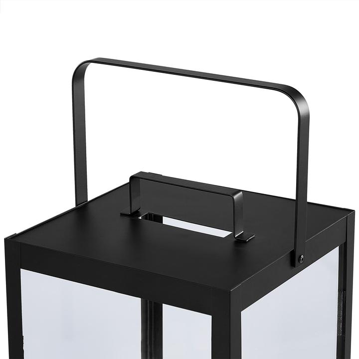 Productafbeelding Beliani Lantaarn metaal zwart 41 cm LEPAR