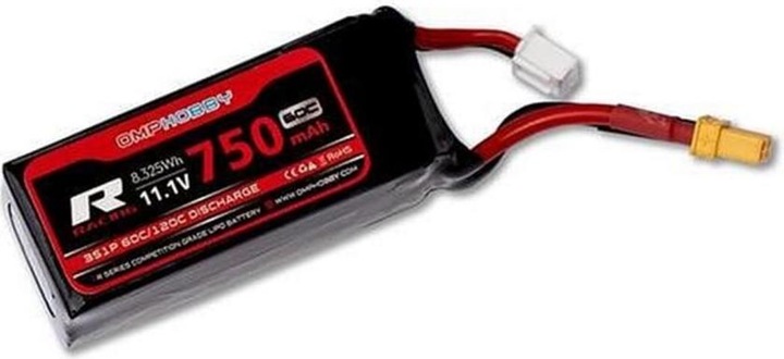 Image du produit OMP Hobby Lipo 3S / 750mAH (11.1V) M2 - Evo (11.10 V, 750 mAh)