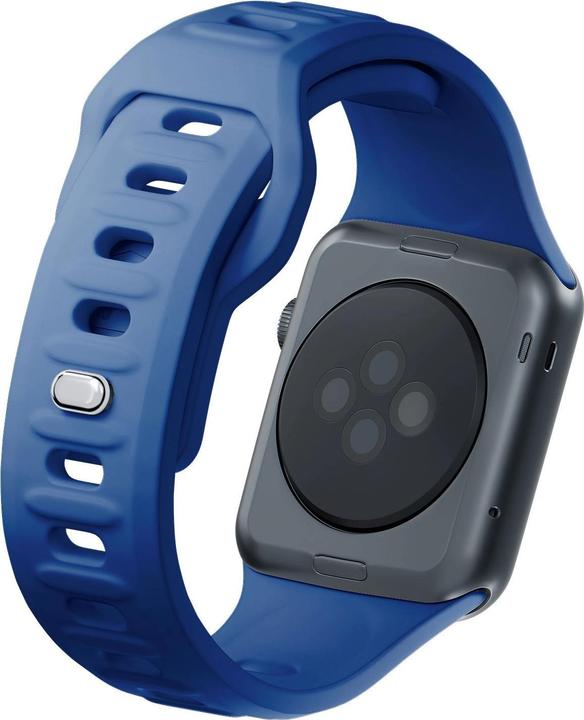 Produktbild 3MK Silicone Watch Strap Niebieski/Blue dla Apple Watch 42/44/45/49mm (42 mm, 49 mm, 45 mm, 44 mm, Silikon, Edelstahl)