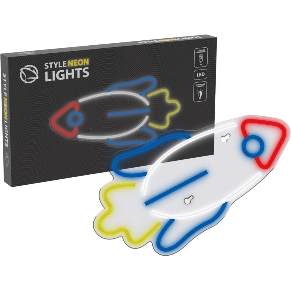 Manta, Striscia LED, SNL91MT Style Neon Lights RAKETA (Multicolore, 17 cm)