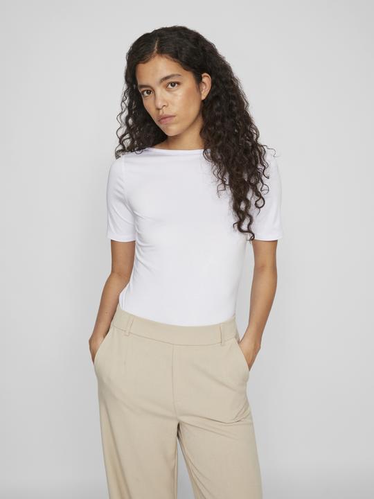 Actual product image Vila Boat-neck top with short sleeves (S)