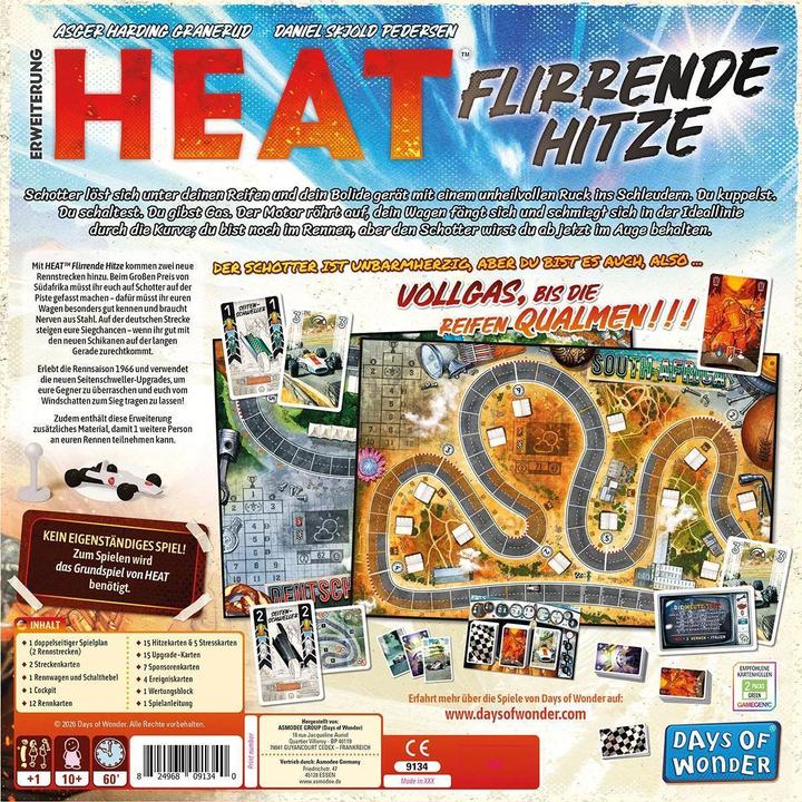 Actual product image Days of Wonder Heat - Rocky Roads DE (German, 1 - 7 Players)