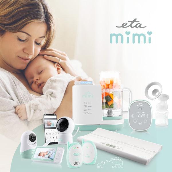 Immagine prodotto ETA | Baby Monitor | 530690000 MIMI | Telecamera flessibile | Bianco/verde (Video e audio, 50 m)