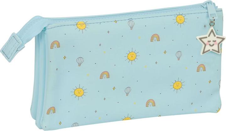 Actual product image Mickey Mouse Club House Triple multipurpose case Mickey Mouse Clubhouse Baby Light blue 22 x 12 x 3 cm