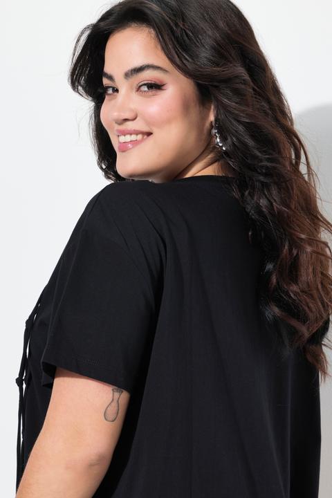 Produktbild Angel of Style T-Shirt, Boxy Fit, Knotenfransen (48)
