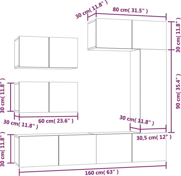 Immagine prodotto vidaXL TV-Schrank-Set