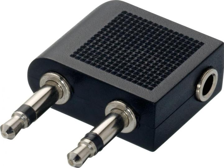 Image du produit Go Travel Adaptateur pour voyages en avion (3m, Jack 3.5mm, Universel)