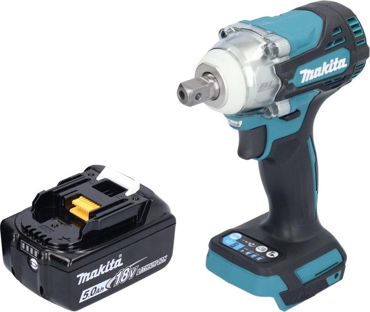 Produktbild Makita DTW 301 T1 Akku Schlagschrauber 18 V 330 Nm 1/2" Brushless + 1x Akku 5,0 Ah - ohne Ladegerät (Schlagschrauber)