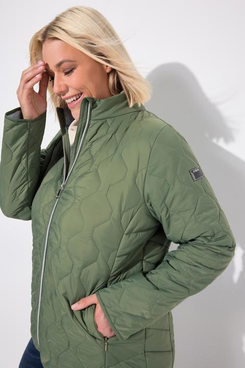 Image du produit Ulla Popken Veste matelassée légère HYPRAR, modèle déperlant, matière recyclée (50, 52)