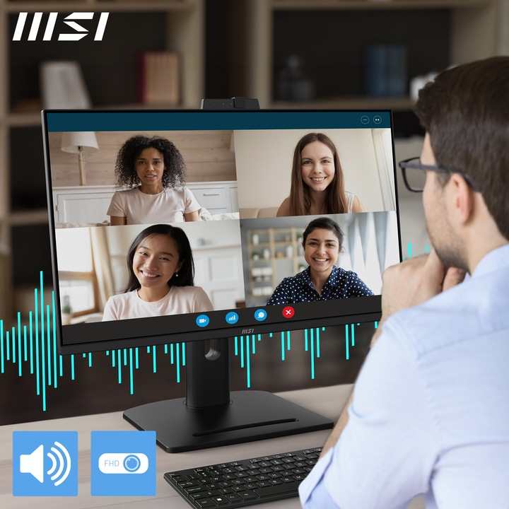Actual product image MSI PRO MP275QPDG ÉCRAN PLAT DE PC 68,6 CM (27) 2560 X 1440 PIXELS WIDE QUAD HD LCD NOIR (2560 x 1440 pixels, 27")