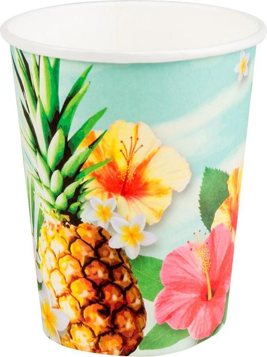Produktbild Boland 10 Papierbecher Paradise Hawaii 210ml (10 x)