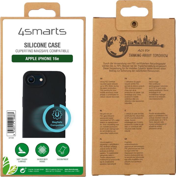 Immagine prodotto 4smarts Silikon Case (Apple iPhone 16e, Apple iPhone 17e)