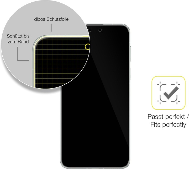 Produktbild Dipos 3D Full Cover Schutzfolie (1 Stück, Huawei Mate S)