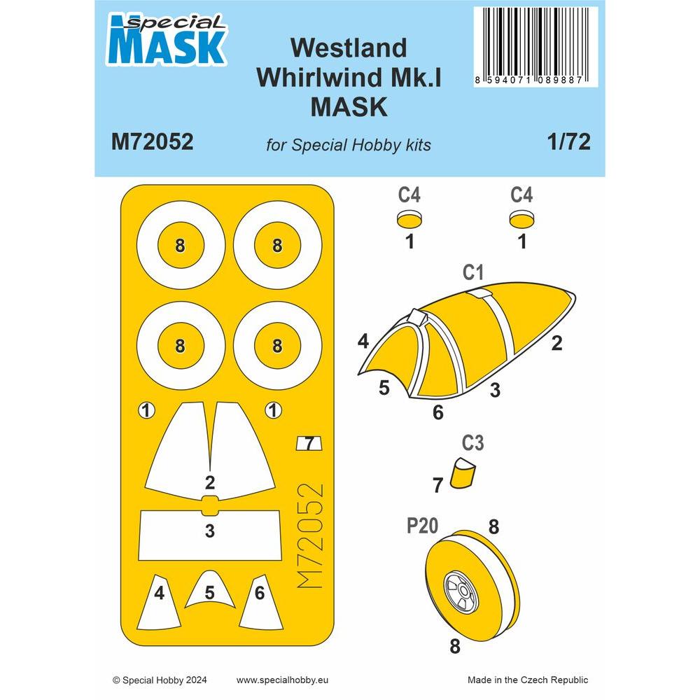 Special Hobby Westland Whirlwind Mk.I MASCHERA