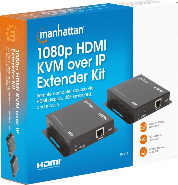 Produktbild Manhattan 1080p HDMI KVM over IP Extender Set