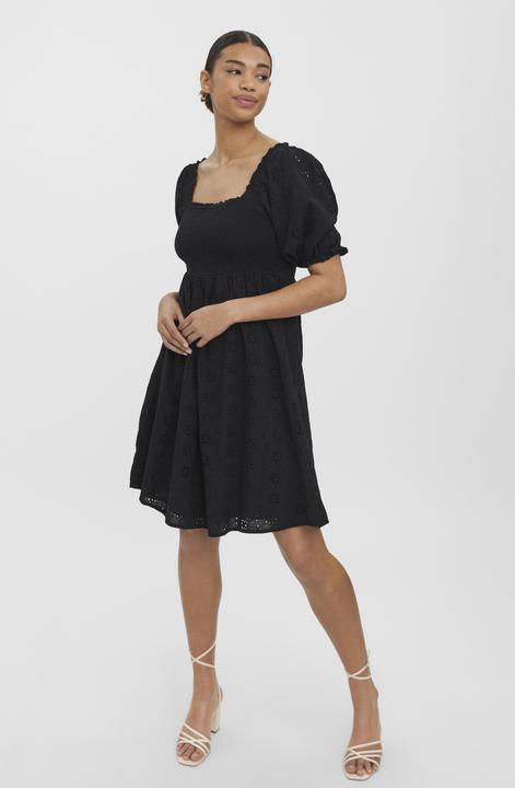 Produktbild Vero Moda Gesmoktes Broderie Anglaise Minikleid (XS)