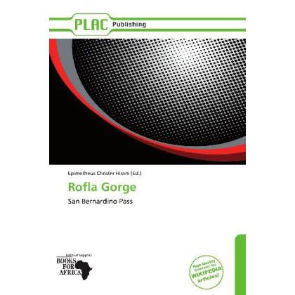 Thumbnail - Rofla Gorge, Fachbücher