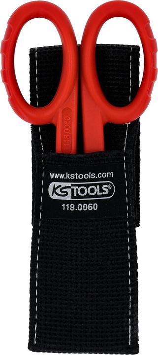 Actual product image KS Tools Universal workshop scissors, 140mm, belt pouch included (14 cm)